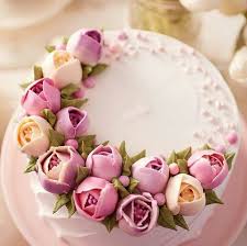 Beautiful Flowercake Russian Piping Tips Buttercream Tulip Cake Cake Decorating Spring Cake
