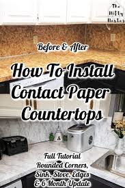 Thanks to the random amazon reviewer who inspired me to try the. How To Install Contact Paper Countertops Diy Contact Paper Countertops Contact Paper Diy Kitchen Countertops