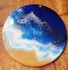 Great prices on coastal coaster & more. Set Of Ocean Resin Coasters Beach Resin Coaster Resin Etsy Coaster Resin Beach Resin Coasters Resin Coaster