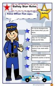 Poster Stranger Safety Rules Stranger Danger Preschool Stranger Danger Activities Community Helpers Preschool