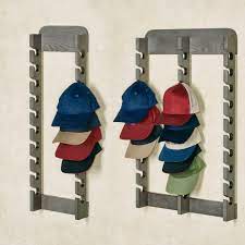 Wood Cap Display Wall Rack Holds Up To 30 Hats Wall Hat Racks Wall Hats Diy Hat Storage