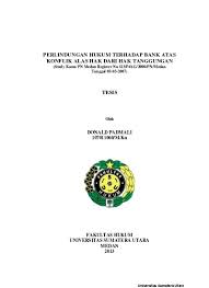 We did not find results for: View Of Perlindungan Hukum Terhadap Kreditur Atas Wanprestasi Debitur Pada Perjanjian Kredit Dengan Jaminan Hak Tanggungan