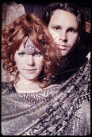 Pamela Courson and Jim Morrison, half-length portrait, standing