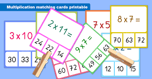 But worksheets and flashcards can be boring and times tables competitions to see who's the fastest, are. Multiplication Matching Cards Printable Multiplication Memory Games