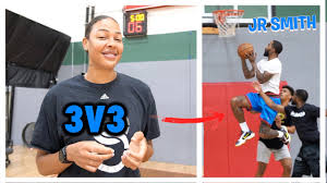 Liz cambage lebron james / nba news: Liz Cambage Challenges Jr Smith And Troy Daniels In 3v3 Youtube