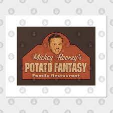 Its a story of a potatoe. Mickey Rooney S Potato Fantasy Weirdness Poster Und Kunst Teepublic De