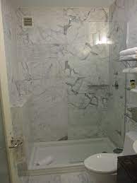 Marble bathroom bathtub tile pics. Bathroom Cabinet Simple Bathroom Remodel With Beautiful Marble Tile Wall On Shower Stall Sp Bathroom Remodel Shower Marble Bathroom Designs Bathrooms Remodel