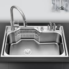 Kitchen Sink Above Counter Or Udermount Sinks Vegetable Washing Basin Stainless Steel Single Bowl 1 2mm Thickness Sinks Kitchen Kitchen Sinks Aliexpress