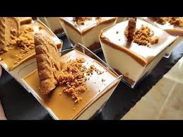 تحلية راقية وسريعة باللوتس Verrines Speculoos Youtube In 2020 Desserts Food Pudding