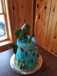 3d bass fish cake made by wiley saccheri of sublime cake design. Bass Fishing Birthday Cake Mtn Mousse Bakery Facebook