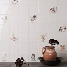 If you are an interior designer or love decorating your home frequently with modern designs, these animal print wall papers are. Animals Birds And Insects Marlborough Tiles