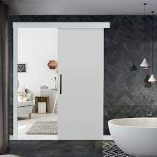 Coupled with mosaic tile, concrete floors and glass shower sliding doors we have a perfect mix of modern architecture and design. China Modern Interior Flush Door Design Hospitality Interior Solid Wood Doors Painted Bathroom Pocket Door China Wooden Door Wood Door Price