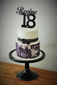 Explore a dozen fun and exciting birthday party ideas for celebrating this transition into adulthood. Regine S Black And White 18th Birthday Photo Cake Cake Cakesdecor