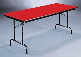 High Pressure Folding Table In Red 24 In X 72 In Red Folding Table Table Furniture Home Kitchens