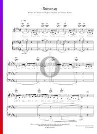 52 aufkleber (nur für die weißen tasten, genug für ein normal großes klavier/keyboard mit 88 tasten) jeder keysie misst 16 mm x 35 mm. Runaway Noten Klavier Gesang Gitarre Pdf Download Streamen Oktav