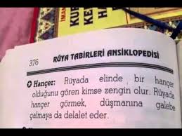 Ruyada Hancer Gormek Videolu Ruya Tabirleri Iman Yemek Tarifleri