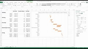 How To Create A Basic Gantt Chart In Excel 2013
