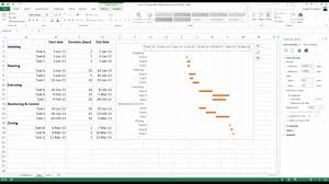 how to create a basic gantt chart in excel 2013