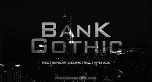 Free images search photos download. Bank Gothic Font Download The Fonts Magazine