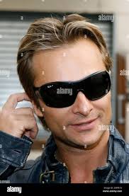 French singer David Hallyday during a show case at Fnac store Saint-Lazare  in Paris, France