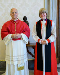 POPE LEO XIV PRAYS WITH ARCHBISHOP OF CANTERBURY SARAH ...