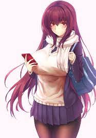 While the protagonists are usually males in need of a serious. Female Anime Character With Long Red Hair Fate Series Fate Grand Order Red Eyes Scathach Fate Grand Order Hd Wallpaper Wallpaper Flare