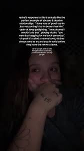 Rachel's Powerful Response to Abusive Relationships