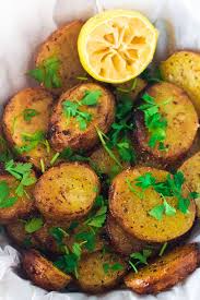 Greek Lemon Potatoes The Greek Glutton Greek Lemon Potatoes Greek Recipes Mediterranean Recipes