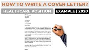 How To Write A Cover Letter For A Healthcare Administration Job 2020 Example Youtube