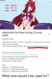 Nomad High School Dxd New Ending 2 Lovely Devil 864930 Views Published On Sep 27 2013 Disclaimer We Do Not Own This Video Or Audio Track This Video Is Non Profit And Educational