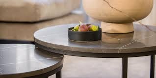 Salontafel in zwart marmer met messing rand. Discover Our Custom Coffeetables Table Du Sud