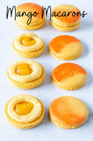 Mango Macarons Recipe In 2020 Macaron Flavors French Macaroon Recipes Macaron Recipe