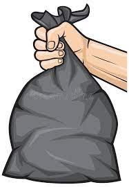 Hand Holding Garbage Bag Hand Holding Black Plastic Trash Bag Affiliate Garbage Holding Hand Bag Trash Bag Illustration Illustration Garbage Bag
