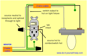Review of switched outlet wiring (power enters at the outlet). Combination Switch Receptacle Wiring Diagram Wiring Diagram Combo Switch Electrical Switch Wiring Light Switch Wiring Wire Switch