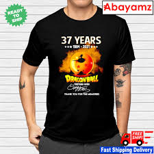 Maybe you would like to learn more about one of these? 37 Years 1984 2021 Dragon Ball Z Toriyama Akira Thank You For The Memories Signature Shirt Hoodie Sweater Long Sleeve And Tank Top