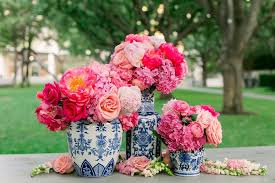 Posted By Perch Event Decor Dallas Tx Usa Hot Pink Flowers Pink Flower Arrangements Blue Flower Arrangements