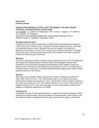 The pap test (or pap smear) looks for precancers, cell changes on the cervix that might become cervical cancer if they are not treated appropriately.; Disease Recurrence After Loop Treatment For High Grade Cervical Intraepithelial Neoplasia Igcs 0070 Cervical Cancer International Journal Of Gynecologic Cancer