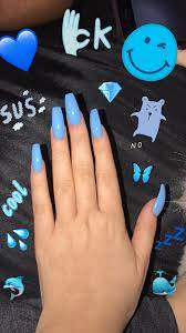 Check this list of cute acrylic nails designs with pictures if you are ever stuck for ideas. 99outfit Com Fashion Style Men Women Blue Acrylic Nails Holiday Acrylic Nails Summer Acrylic Nails