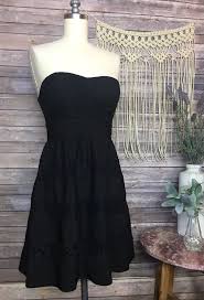 American Rag Cie Lace Strapless Black Dress Cocktail Evening Dress Sz S Small Fashion Clo Cocktail Evening Dresses Black Strapless Dress Black Cocktail Dress