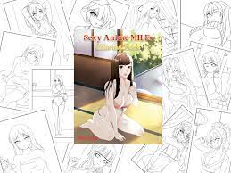 Anime Milfs Coloring Book : 50-page PDF - Etsy