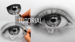 Tears in eyes drawing at getdrawings com free for personal. How To Draw Shade A Realistic Eye With Teardrop Step By Step Drawing Tutorial Youtube