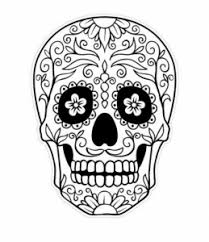 Une tête de mort mexicaine super colorée! Coloriage Dia De Los Muertos Le Jour Des Morts Coloriages Pour Enfants
