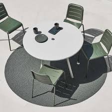 Cane Line Esstisch Area Metall Outdoor Teppich Teppich Grun Teppich