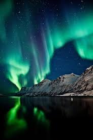Aurora Borealis In Ersfjordbotn Tromso Norway Northern Lights Northen Lights Aurora Borealis Northern Lights
