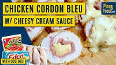 Dijon mustard, butter, flour, dry sherry, chicken bouillon cubes and 2 more. Chicken Cordon Bleu With White Sauce Youtube