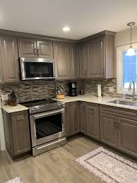 Thomasville Heather Grey Cabinets From Home Depot Mobile Home Kitchen Cabinets Kitchen Remodel Small Kitchen Design Centre