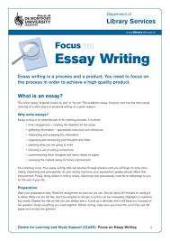 None of this could exist without the subject of the sentence. Focus On Essay Writing Pdf Dmu Library