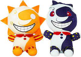 Amazon.com: ULTHOOL FNAF Clown Figure sundrop/moondrop Plush Toy Clown Doll  Gift for Kids Fans (2pcs Sundrop moondrop) : Toys & Games