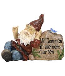 Wer in meinen garten schaut, schaut in mein herz. Dehner Polyresin Gnom Willkommen In Meinem Garten Dehner