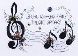 Free counted cross stitch music patterns. Music Speaks Cross Stitch Pattern By Stoney Creek